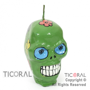 VELA 2376 CALAVERA MEJICANA PINTADA x 1